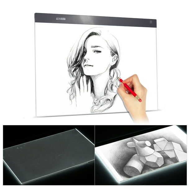 A2-S Ultra Thin LED Art Copy Board Craft Tracing Drawing Table Pad Light Box